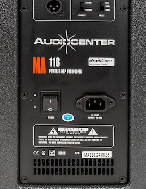 Subwoofer Audiocenter Ma118 II con ruedas