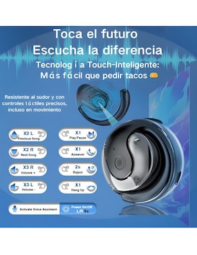 Audífonos On-Ear Xtellar xtllar3938 inalámbricos con cancelación de ruido