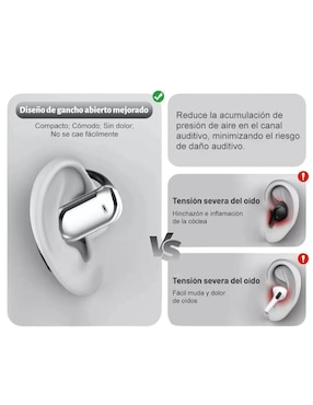 Audífono In-Ear Belug inalámbricos con cancelación de ruido