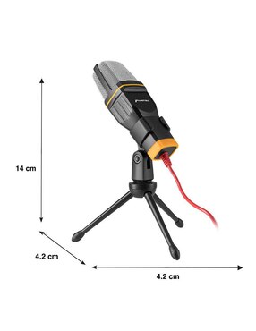 Micrófono portátil alámbrico Mitzu 12-1008n
