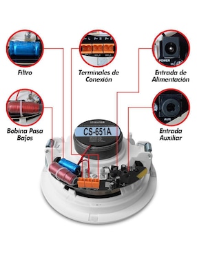 Set de bocinas Steelpro KIT-CS651A/P bluetooth