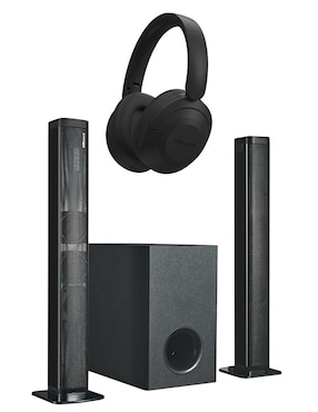 Set de bocinas Billboard BARRA CARBONO 2.1 + AUDÍFONOS ON EAR UNITE bluetooth