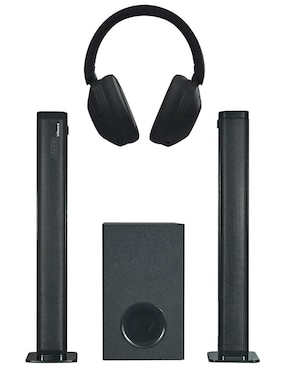 Set de bocinas Billboard BARRA CARBONO 2.1 + AUDÍFONOS ON EAR UNITE bluetooth