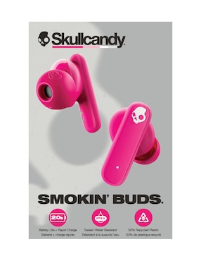 Audífonos In-Ear Skullcandy Smokin Buds Pink inalámbricos