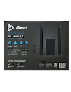 Barra de sonido Billboard Carbono 2.1 con subwoofer