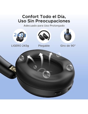Audífonos on-ear Ugreen Studio max2 inalámbricos con cancelación de ruido
