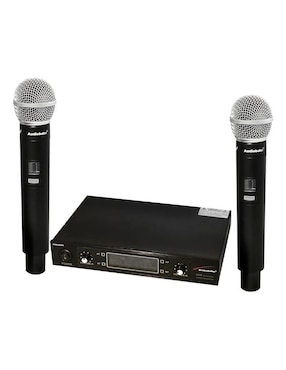 Set micrófono de transmisión inalámbrico Audiobahn amu295