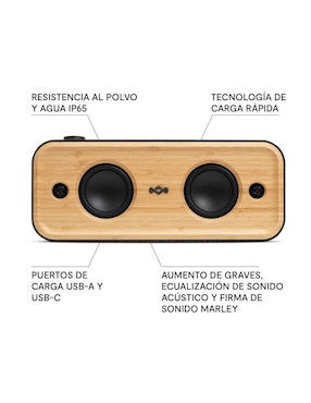 Bocina portátil The House Of Marley bluetooth