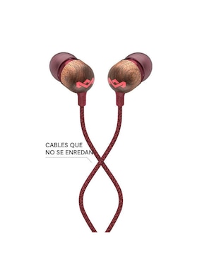 Audífonos in-ear The House Of Marley EM-JE041-RD alámbricos