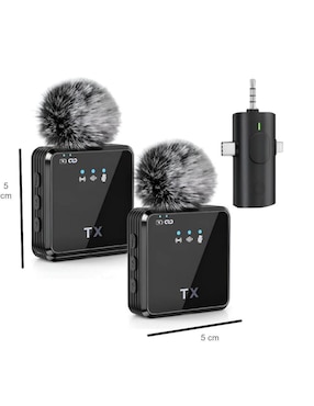 Set micrófono estéreo lavalier inalámbrico Lab.G