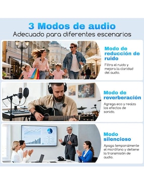 Set micrófono estéreo lavalier inalámbrico Lab.G