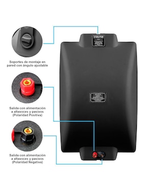 Bafle empotrable Steelpro W80.100BLACK