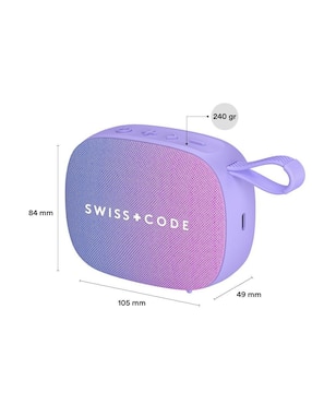 Bocina portátil Swiss Code Juno bluetooth