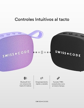 Bocina portátil Swiss Code Juno bluetooth