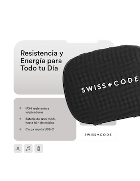 Bocina portátil Swiss Code Juno bluetooth