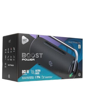 Bocina portátil Stf Boost Power alámbrica e inalámbrica