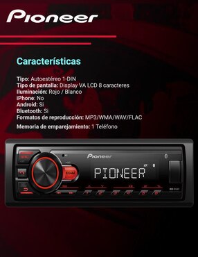Autoestéreo un din Pioneer MVH-S145BT