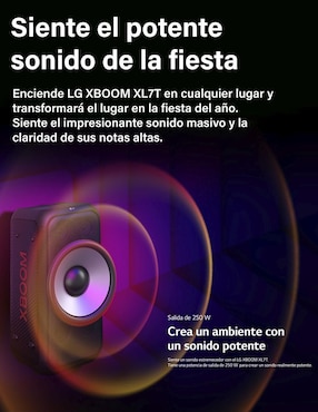 Bocina portátil Lg XL7T bluetooth