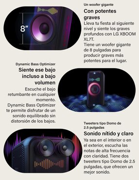 Bocina portátil Lg XL7T bluetooth