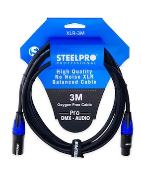 Cable XLR Steelpro a tipo XLR de 3 m