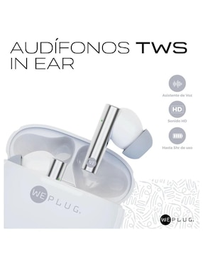Audífonos True Wireless Weplug TWS inalámbricos