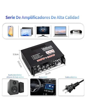Amplificador estéreo Lab.g de 127 V