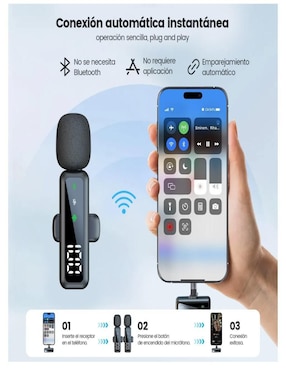 Set micrófono estéreo lavalier inalámbrico Lab.G