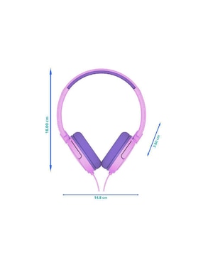 Audífonos on-ear Philips TAK2019PK/37 alámbricos