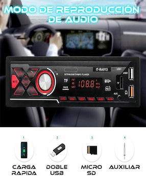 Autoestéreo un din Subwoofer Store Cline RA913