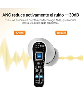 Audífonos in-ear Xtellar XTLLAR7924 inalámbricos con cancelacion de ruido