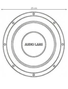 Subwoofer Audio Labs ADL-SW10DVC