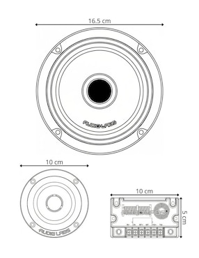 Set de medios Audio Labs ADL-PRO65.2OS