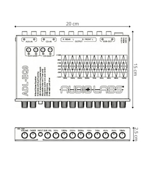 Preamplificador Audio Labs EQ9 de 12 V