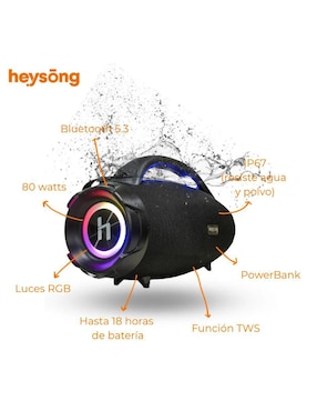 Bocina Heysong Bang bluetooth
