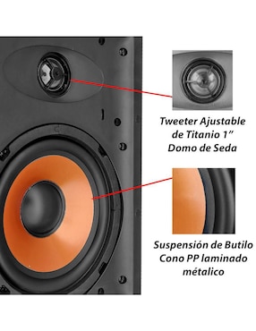 Set de bocinas Steelpro WS650K4 alámbrica