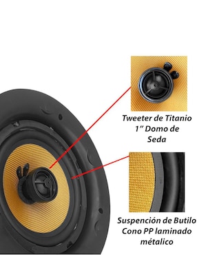 Set de bocinas Steelpro CS65K4PRO alámbrica