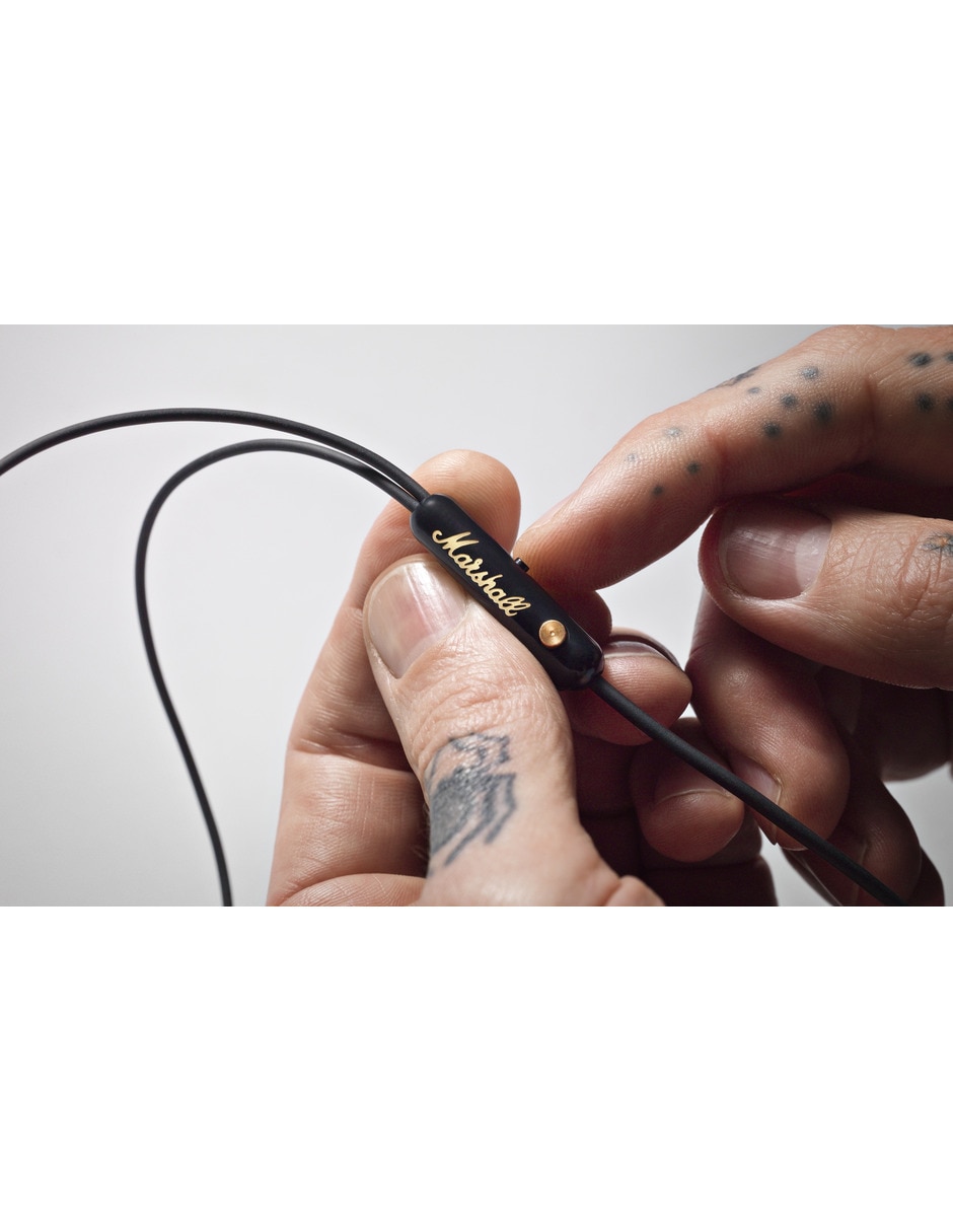  Marshall Mode EQ - Auriculares intrauditivos con cable, color  negro y latón : Electrónica