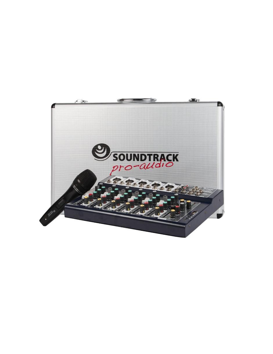 Mezcladora MX702USB 7 Canales/Inc. Microfono