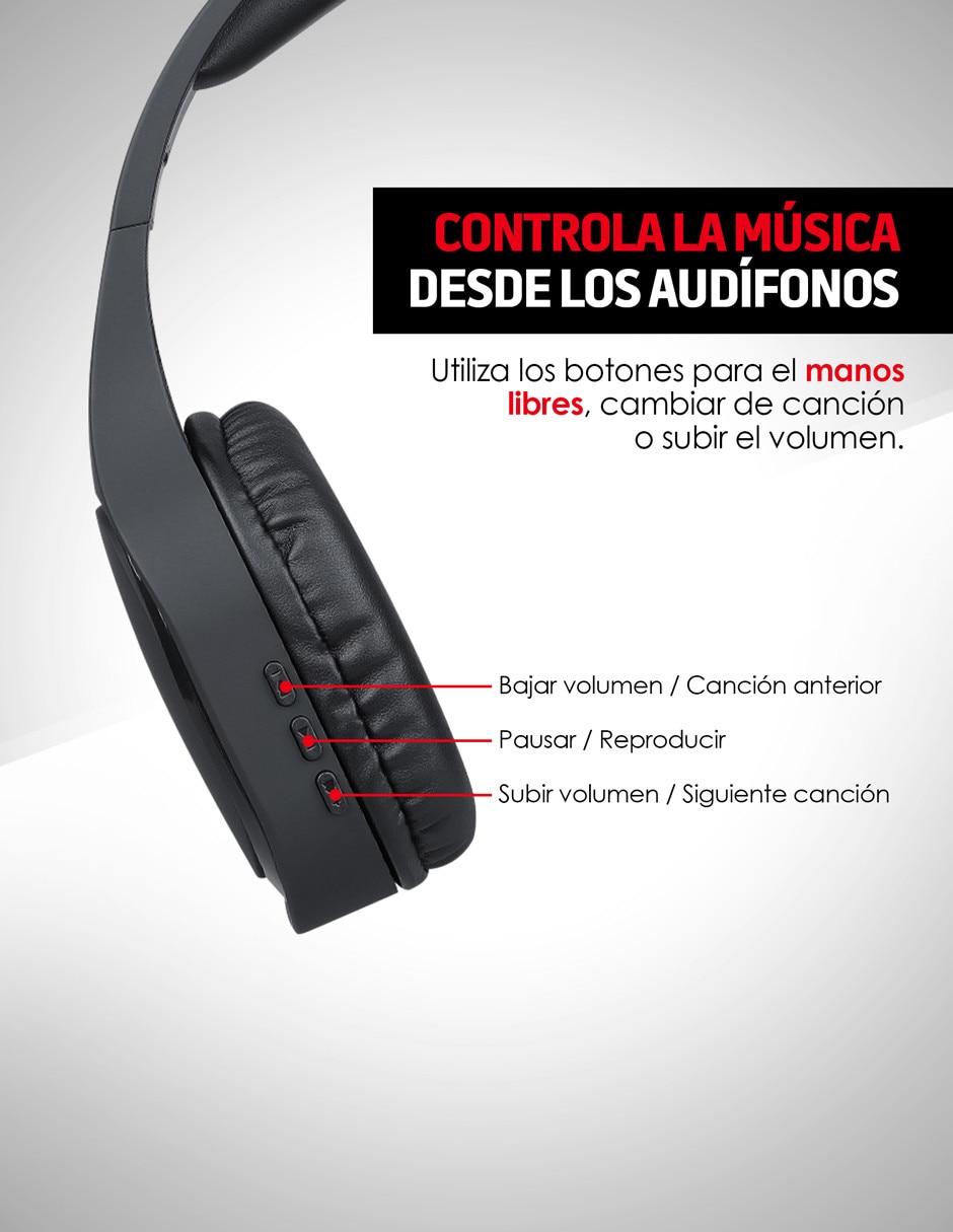 Audífonos Over-Ear alámbricos e inalámbricos con cancelación de ruido 3