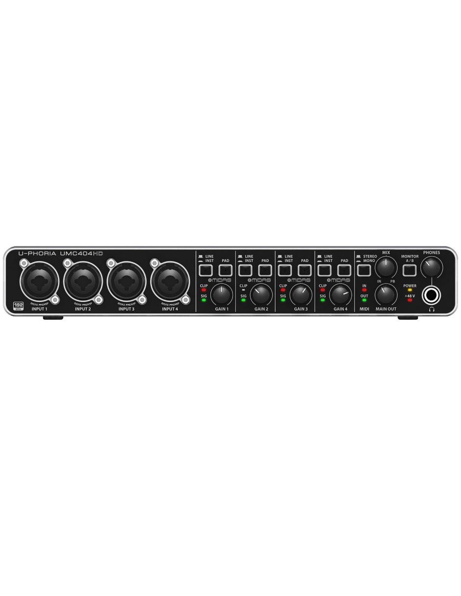 Interfaz de Audio UMC-404HD 2