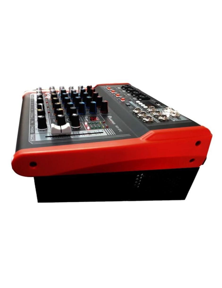 Mezcladora Amplificada MIX-6PC 6 Canales/150W x2 Phantom 2