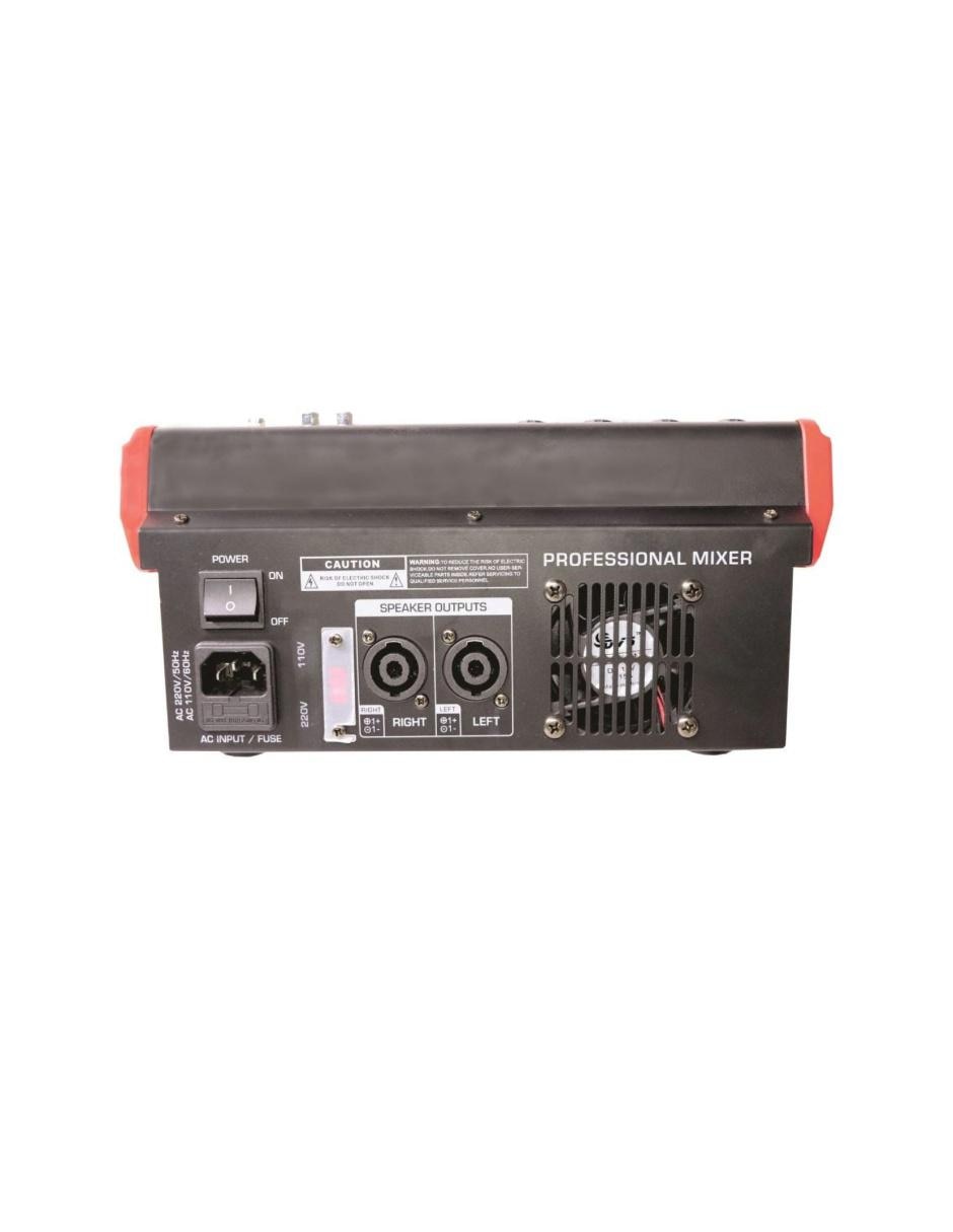 Mezcladora Amplificada MIX-8PC 8 Canales/150W x2 phantom 3