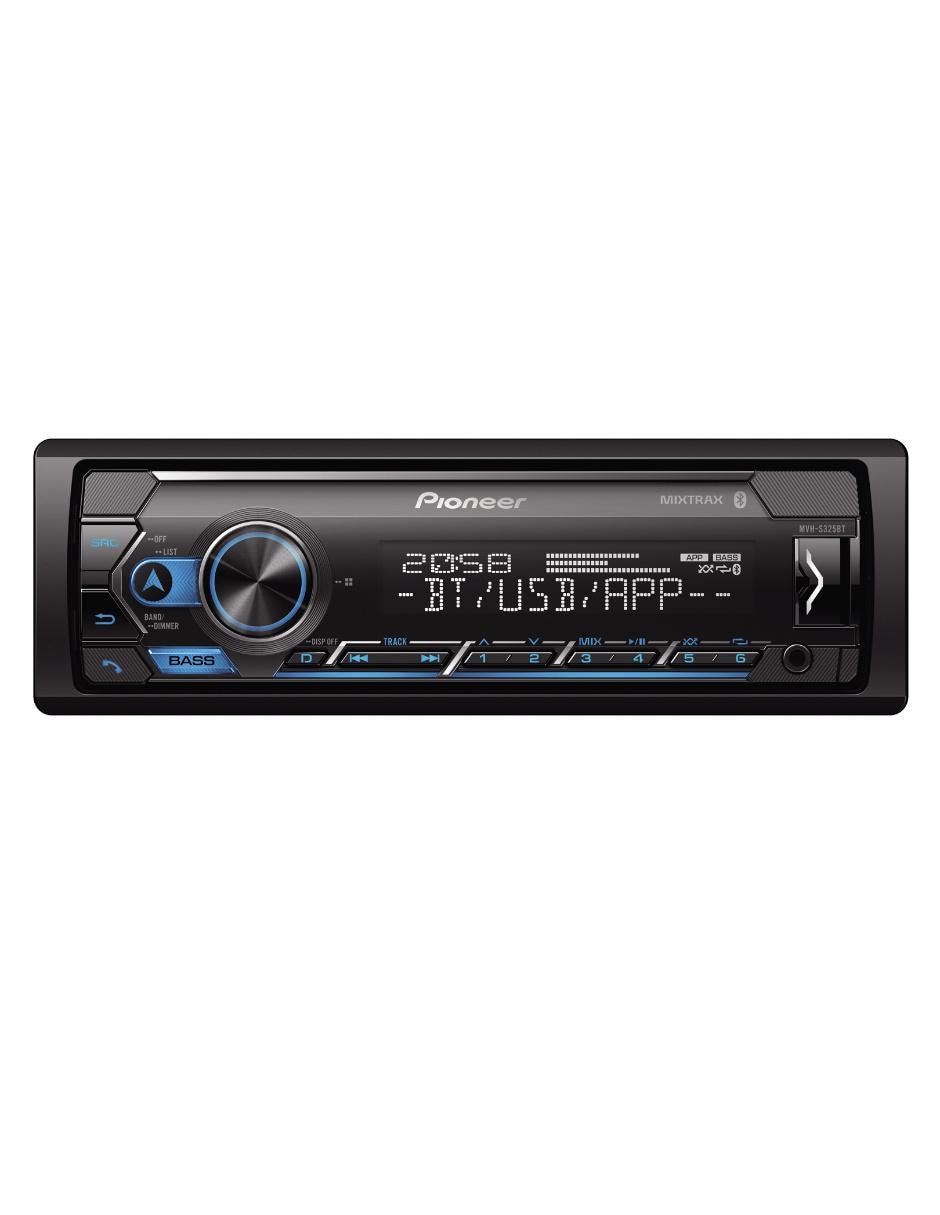 Autoéstereo Pionner MVH-S325BT negro