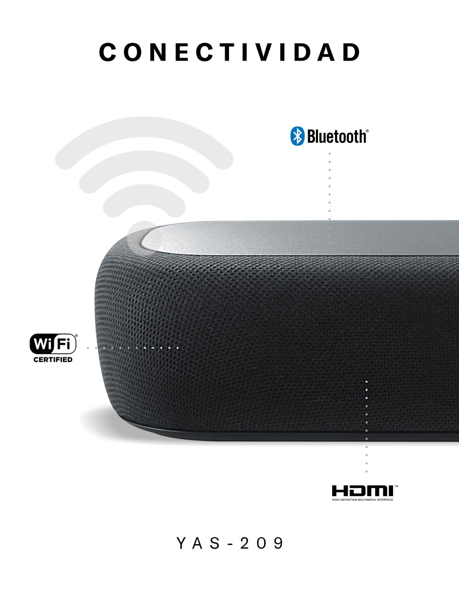 Barra de sonido Yas209 con subwoofer 3