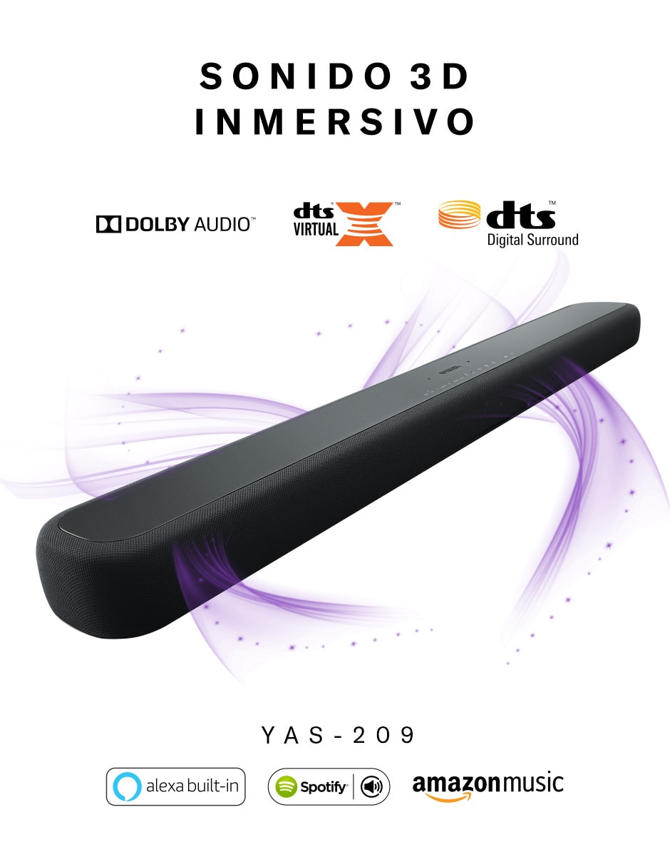 Barra de sonido Yas209 con subwoofer 4