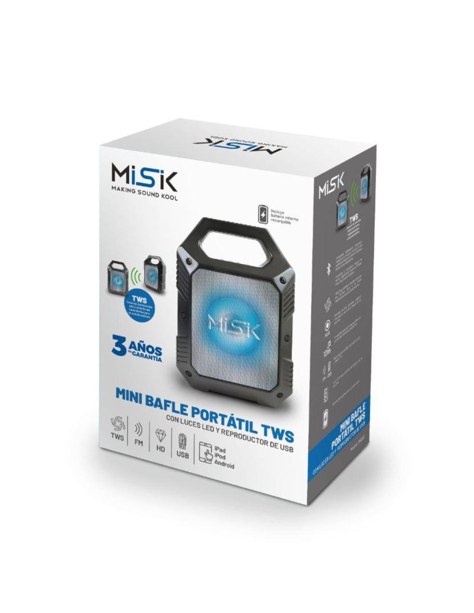 Mini Bafle Amplificado MS202 negro Bluetooth TWS Radio FM 2