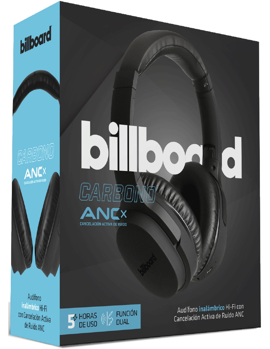 Audífonos On-Ear Carbono alámbricos con cancelación de ruido