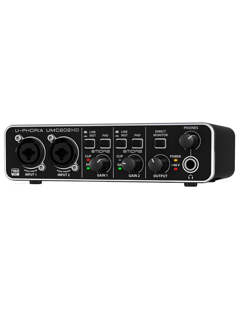 Sistema de Grabación U-Phoria Studio Pro Interfaz UMC202HD Micrófono C1 Audífonos HCS5000 3