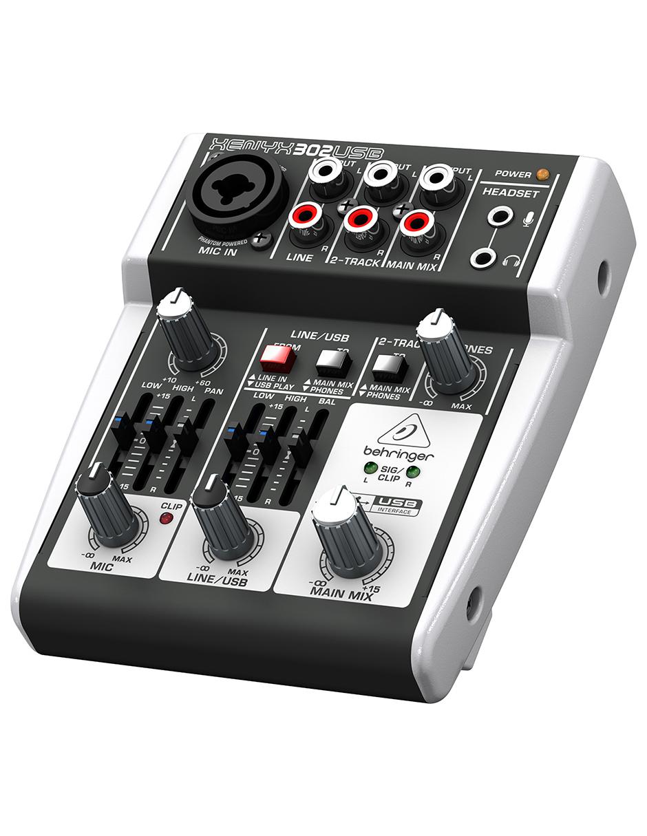 Sistema Podcastudio 2 USB Mezcladora Xenyx 302USB Micrófono XM8500 Audífonos HPM1000 2