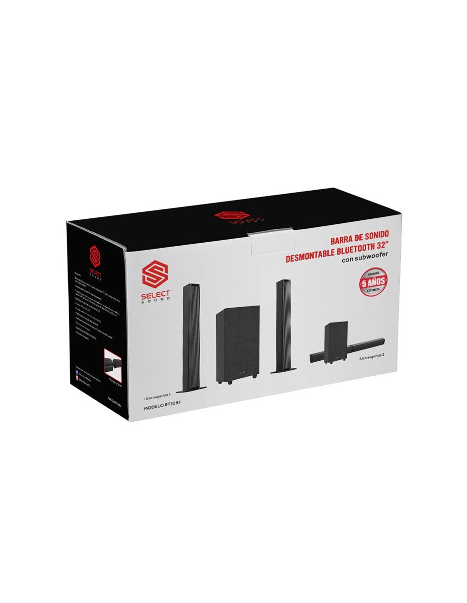 Barra de sonido Bt3283 con subwoofer 2